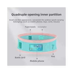 Large Capacity Sports Waist Pack for Running Cycling - Breathable Anti-Slip Design