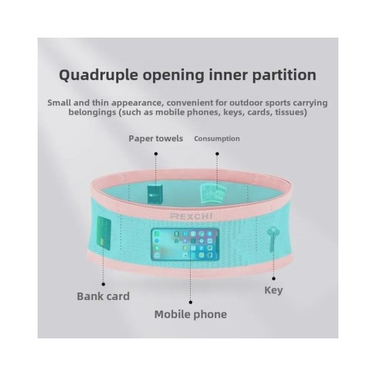 Large Capacity Sports Waist Pack for Running Cycling - Breathable Anti-Slip Design