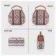 Bohemian Style Two-Piece Shell Tote Bag | Large Capacity Handbag for Work & Commute