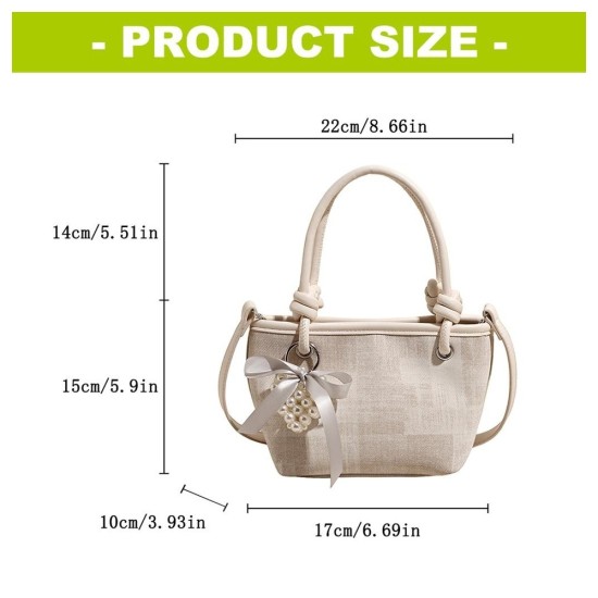 Modern Feminine PU Leather Bucket Bag Handbag With Multiple Carrying Option