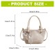 Modern Feminine PU Leather Bucket Bag Handbag With Multiple Carrying Option
