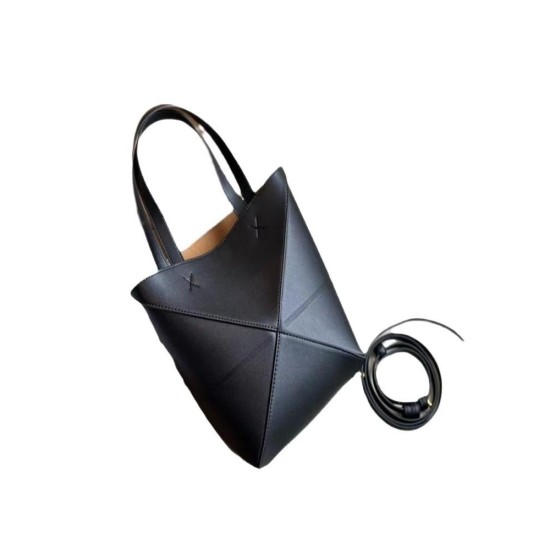 PuzzleFold Geometric Bucket Bag - Convertible Tote & Crossbody with Large Capacity