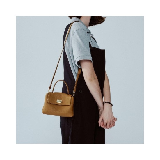 Vintage Minimalist Crossbody Phone Bag for Women – Genuine Top-Layer Leather Shoulder Bag, Handy Mini Purse with Adjusta