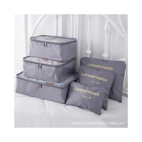 6-Piece Travel Organizer Set: Packing Cubes for Luggage, Clothes & Underwear