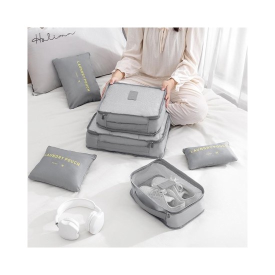 6-Piece Travel Organizer Set: Packing Cubes for Luggage, Clothes & Underwear