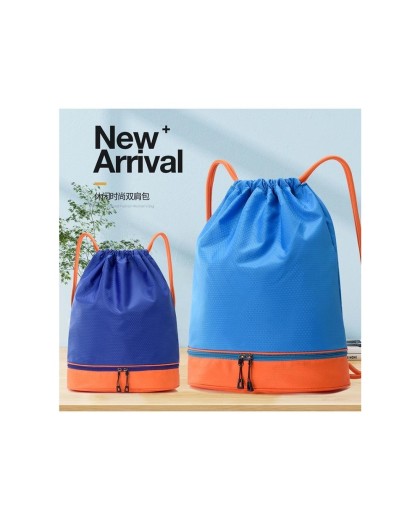 Wet & Dry Separation Swim Bag – Drawstring Backpack with Large Capacity for Swimming, Gym & Outdoor Travel