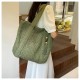 Woven Straw Tote Bag for Women - Large Boho Beach Bag with Single Shoulder Strap