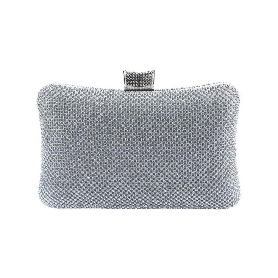 Elegant Crystal-Encrusted Evening Clutch for Formal Dresses & Gala Events