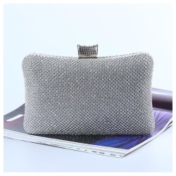 Elegant Crystal-Encrusted Evening Clutch for Formal Dresses & Gala Events