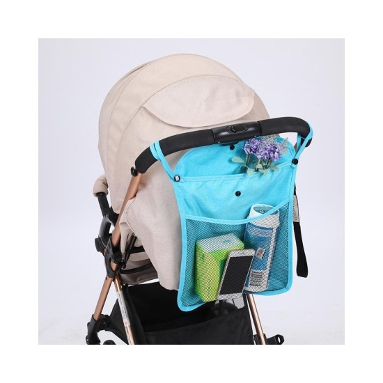 Stroller Organizer Bag - Expandable Storage Pouch for Diapers, Toys & Essentials