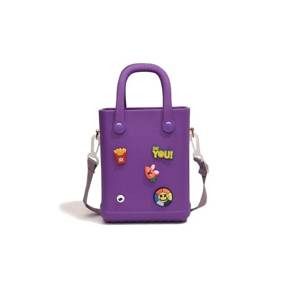 EVA Mesh Beach Bag, Waterproof Crossbody Phone Purse, Cute Jelly Shoulder Bag for Women