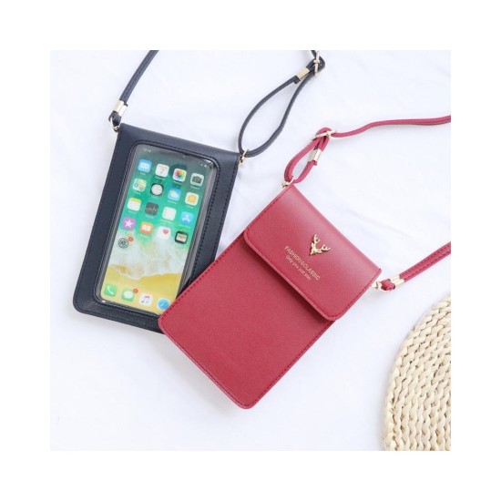 Touchscreen Crossbody Phone Bag for Women, Large Screen Mini Purse with Neck Strap