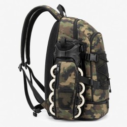 Camouflage Roller Skate Backpack - Durable Dual Shoulder Bag for Inline Skates & Sports Gear