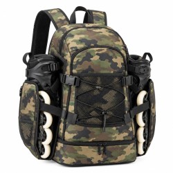 Camouflage Roller Skate Backpack - Durable Dual Shoulder Bag for Inline Skates & Sports Gear