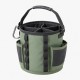 Foldable Rock Climbing Storage Bag Durable Carabiner Hook Partitions Organizer Holder Hiking Gear